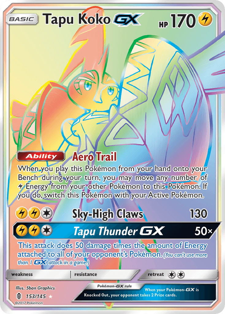 Tapu Koko-GX Guardians Rising card