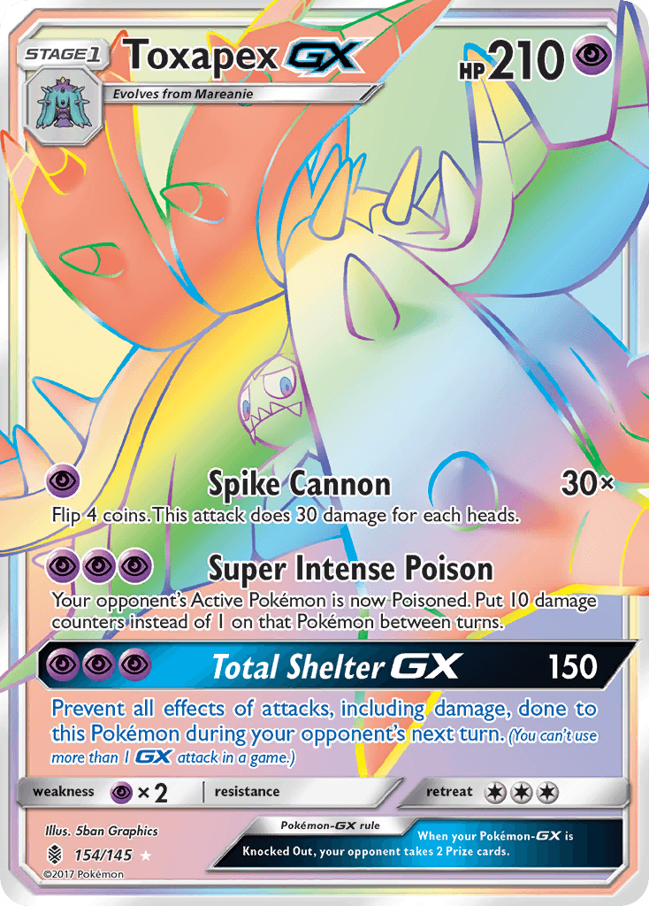Toxapex-GX Guardians Rising card