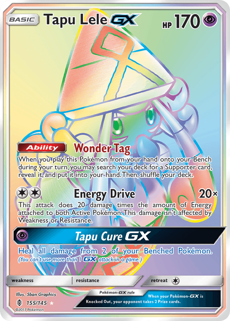 Tapu Lele-GX Guardians Rising card