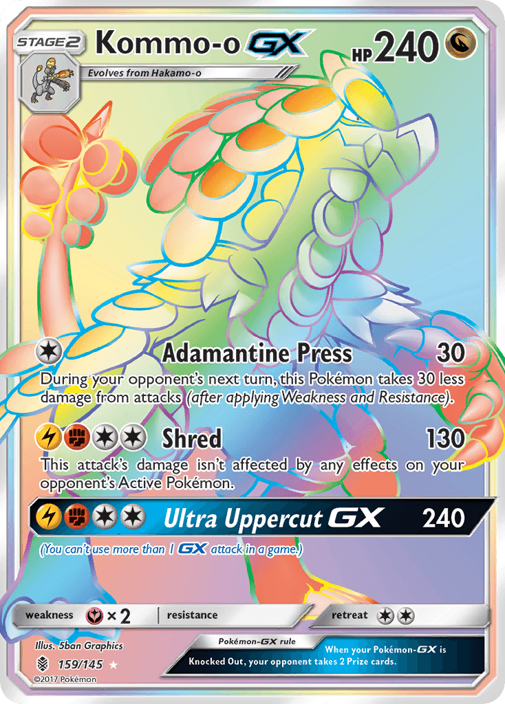Kommo-o-GX Guardians Rising card