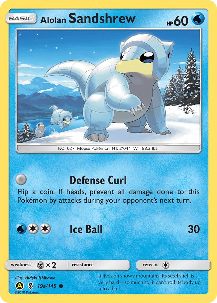 Alolan Sandshrew Guardians Rising card