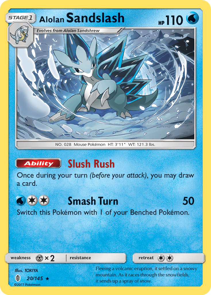 Alolan Sandslash Guardians Rising card