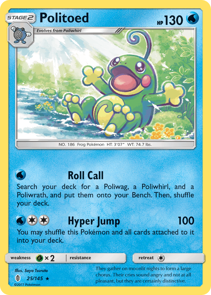 Politoed Guardians Rising card