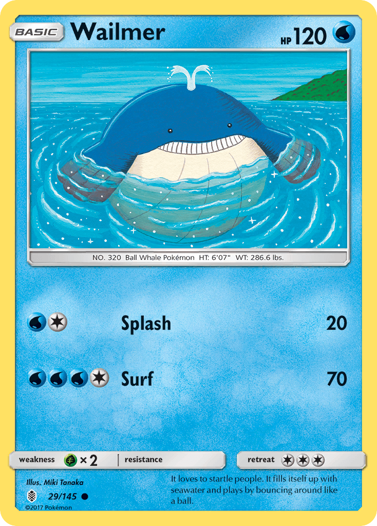 Wailmer Guardians Rising card