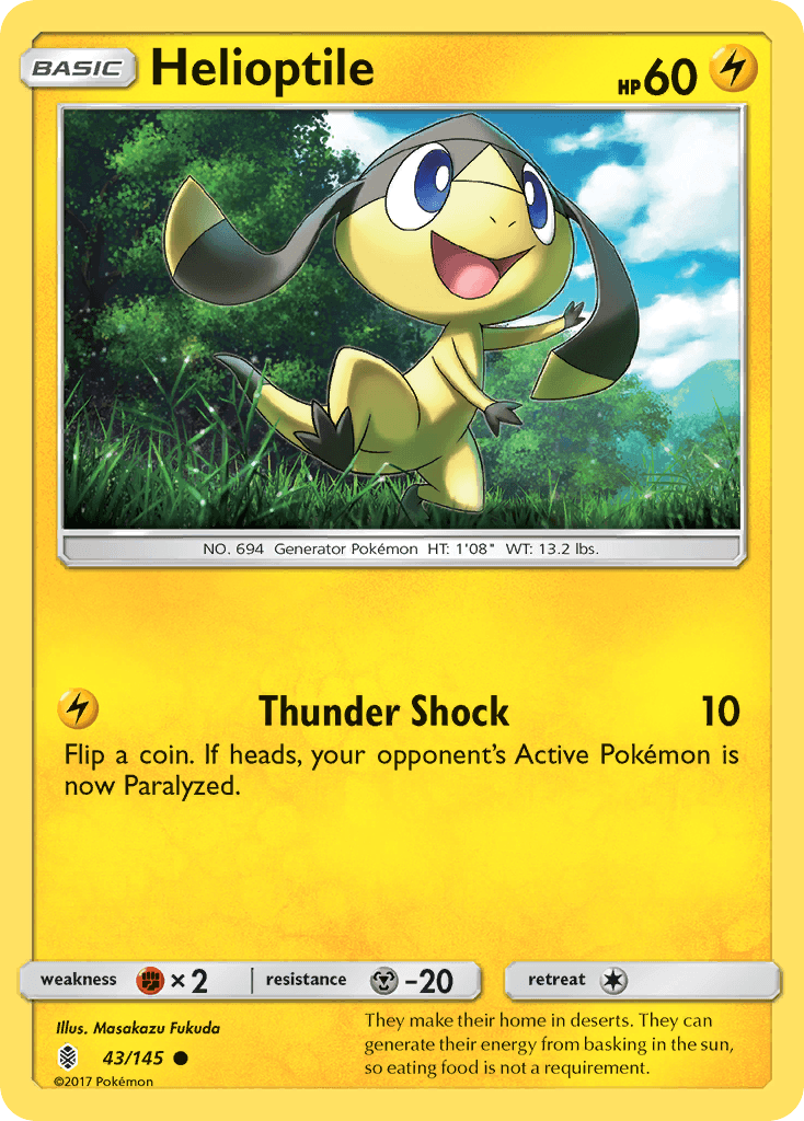 Helioptile Guardians Rising card