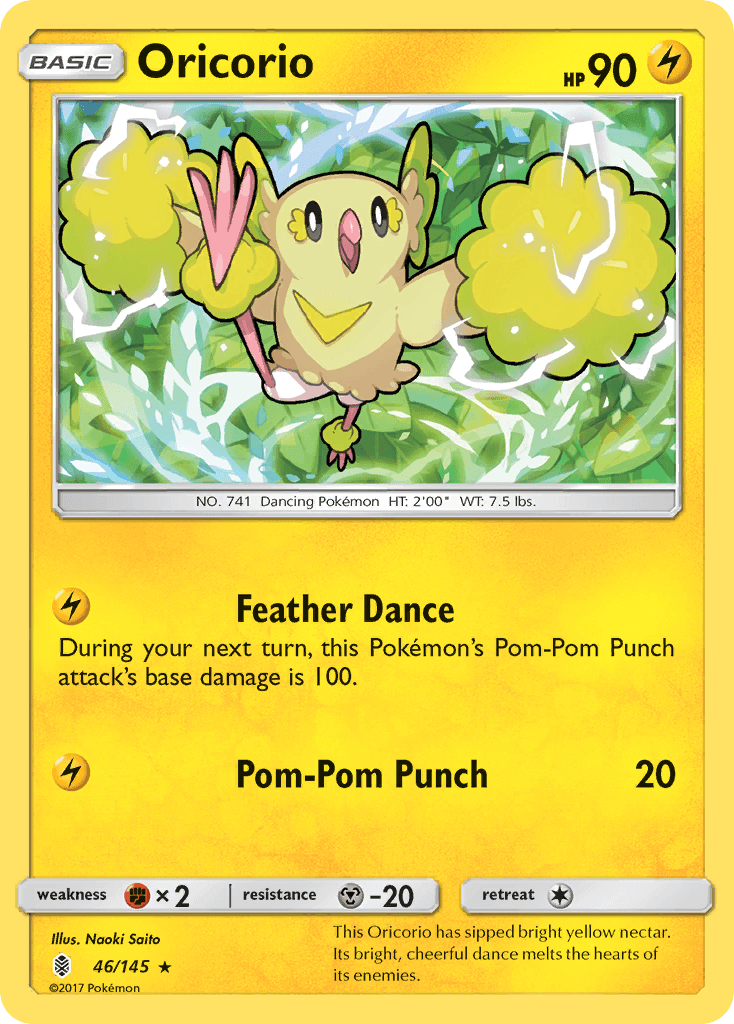 Oricorio Guardians Rising card