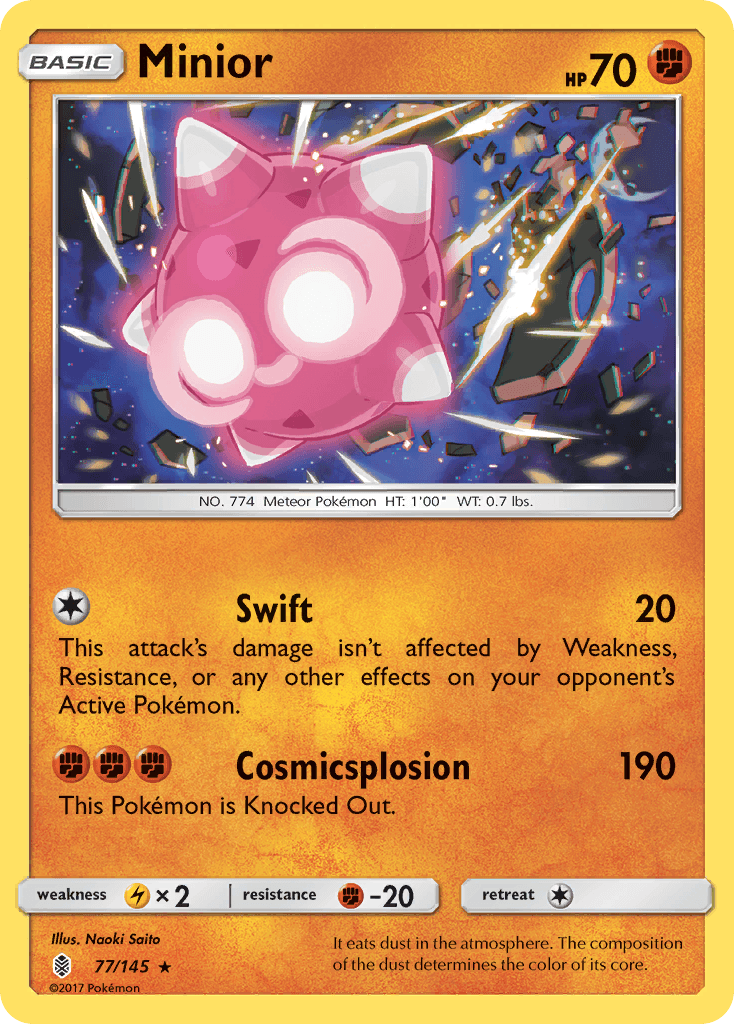 Minior Guardians Rising card