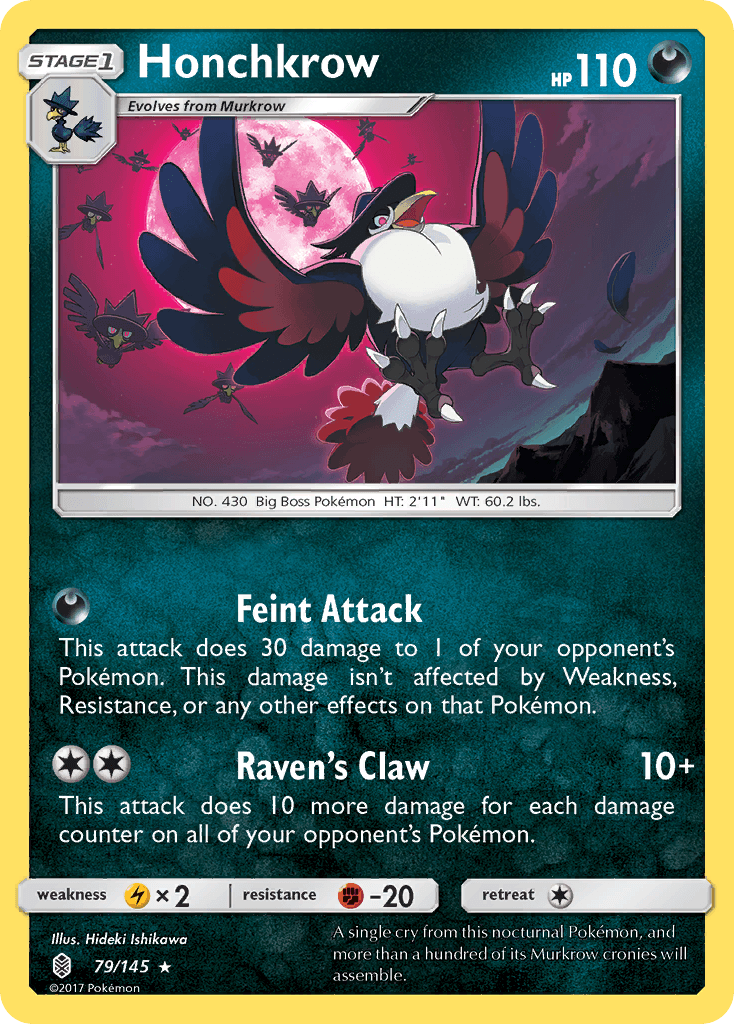 Honchkrow Guardians Rising card