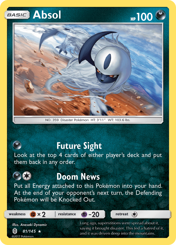 Absol Guardians Rising card