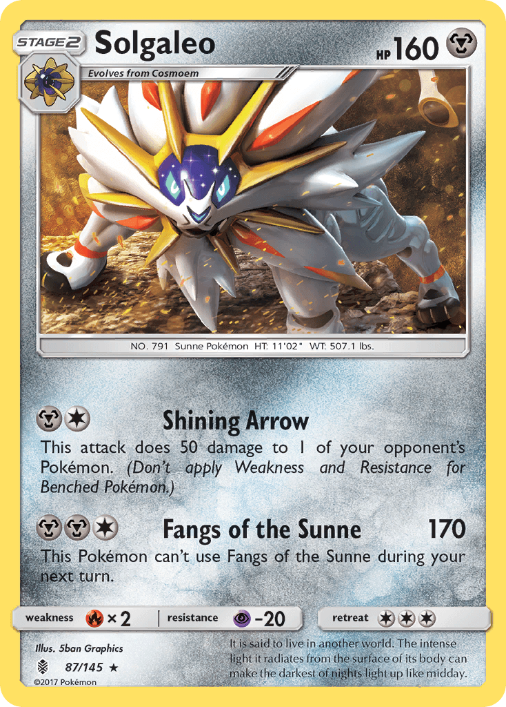 Solgaleo Guardians Rising card