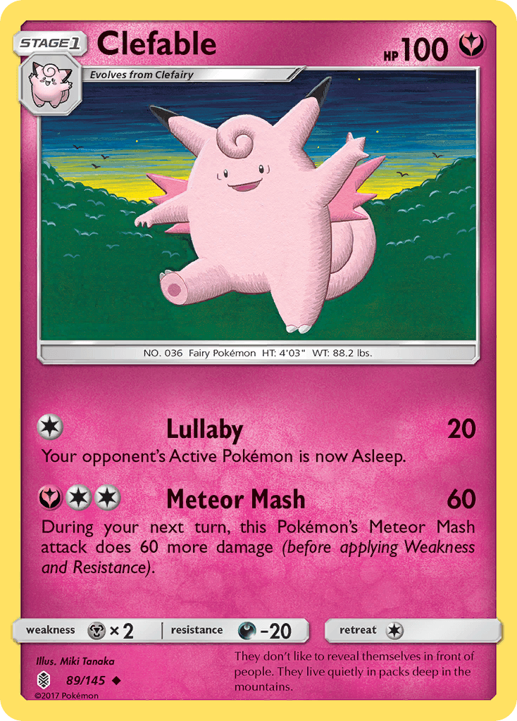 Clefable Guardians Rising card