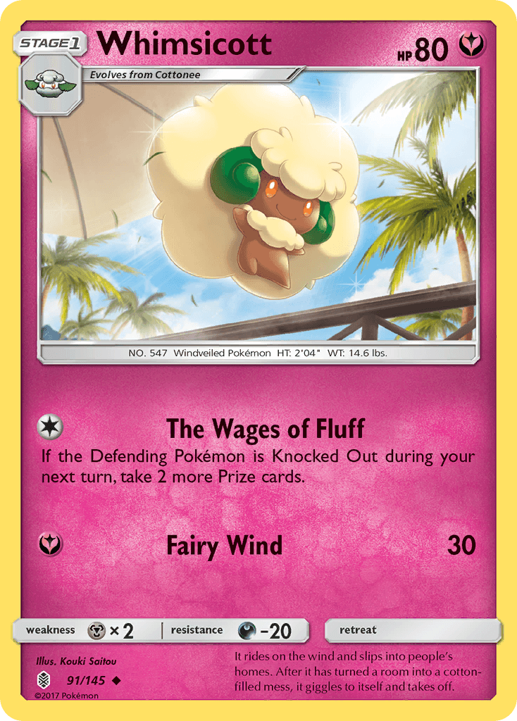 Whimsicott Guardians Rising card