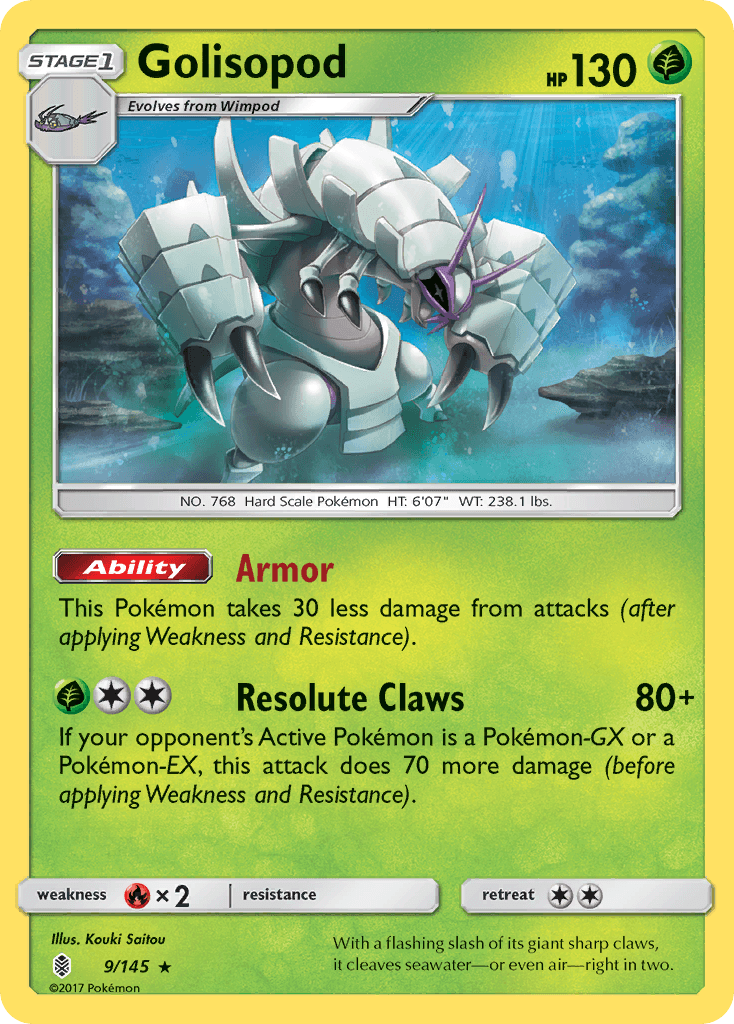 Golisopod Guardians Rising card