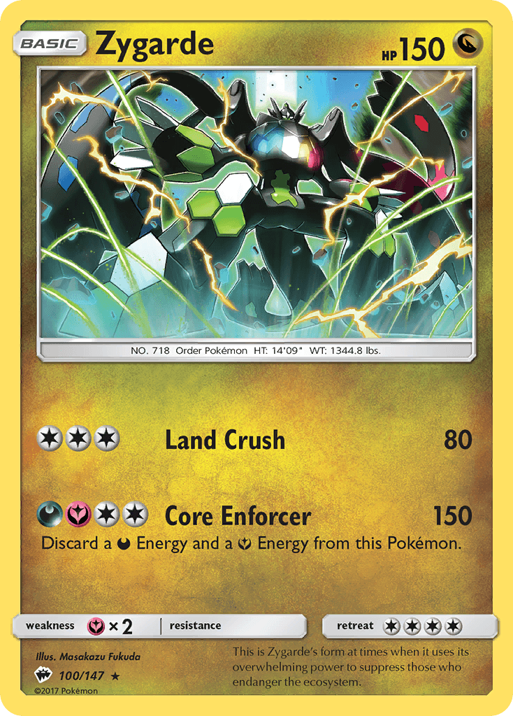 Zygarde Burning Shadows card