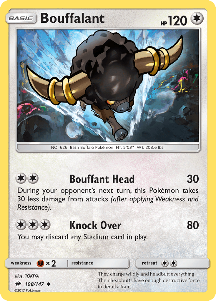 Bouffalant Burning Shadows card