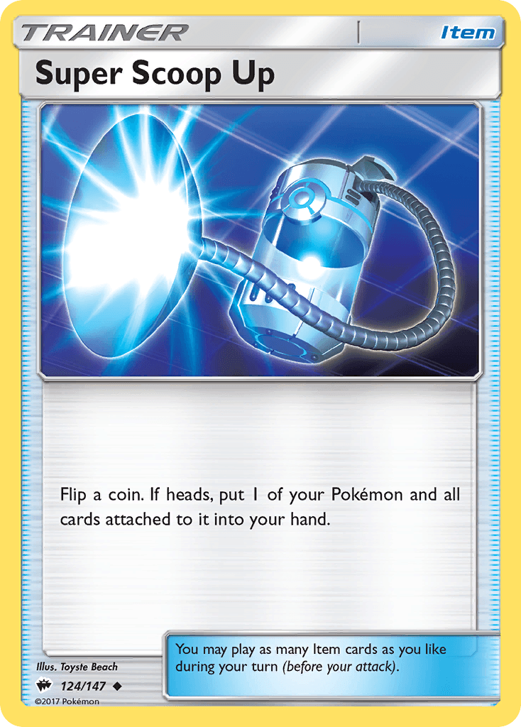 Super Scoop Up Burning Shadows card
