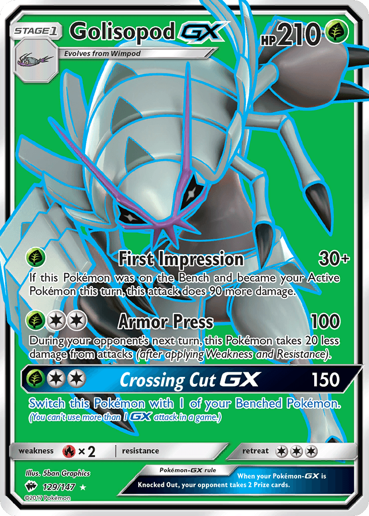 Golisopod-GX Burning Shadows card