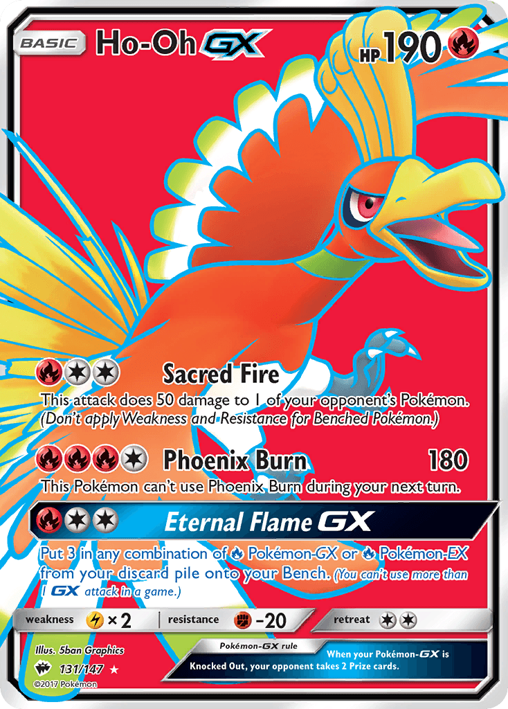 Ho-Oh-GX Burning Shadows card