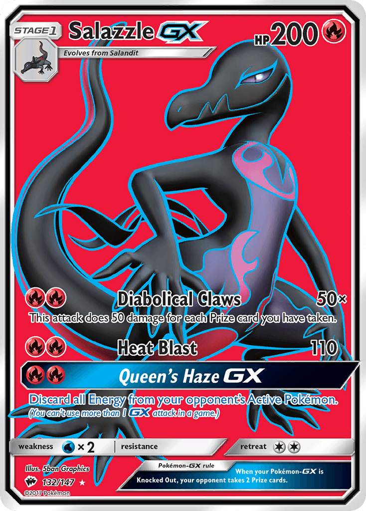 Salazzle-GX Burning Shadows card