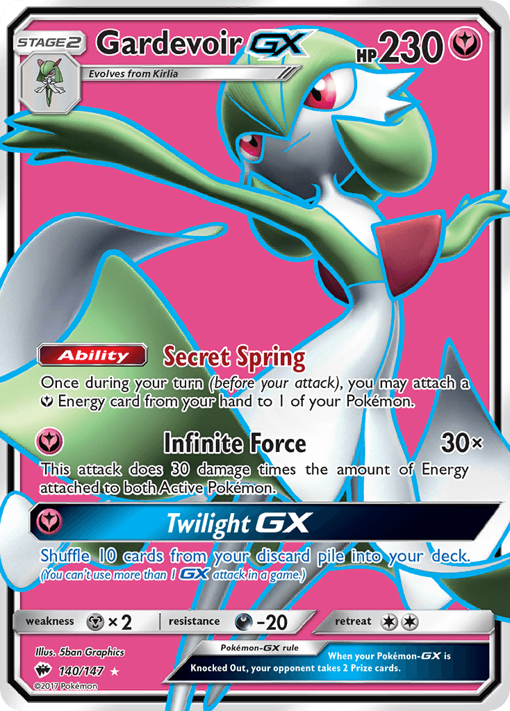 Gardevoir-GX Burning Shadows card