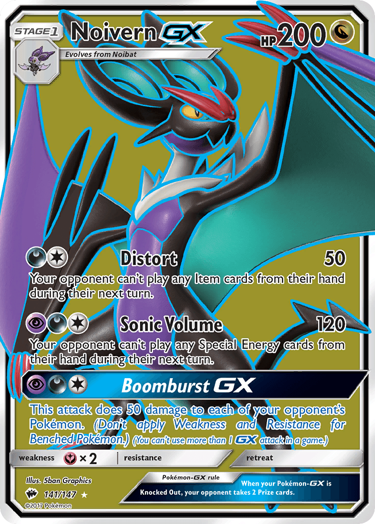 Noivern-GX Burning Shadows card