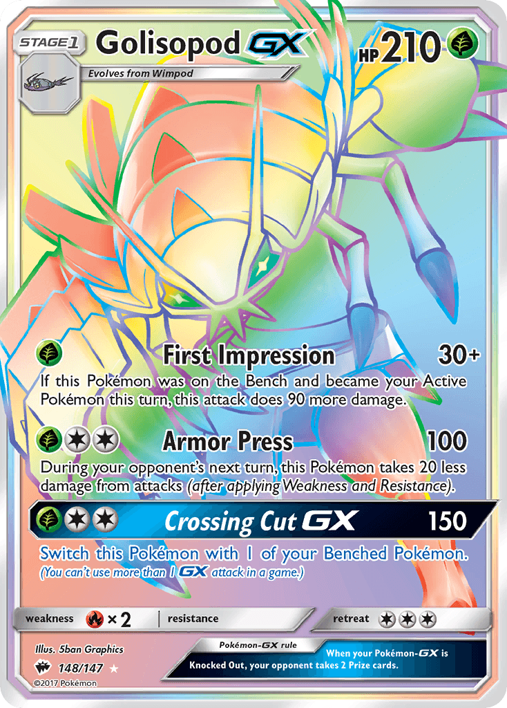 Golisopod-GX Burning Shadows card
