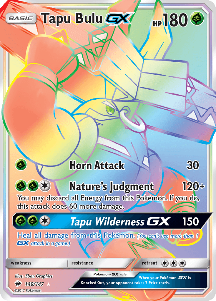 Tapu Bulu-GX Burning Shadows card