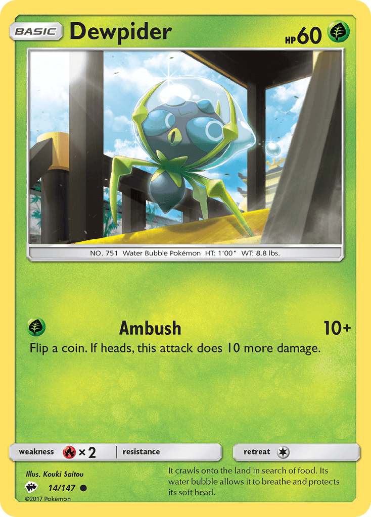 Dewpider Burning Shadows card