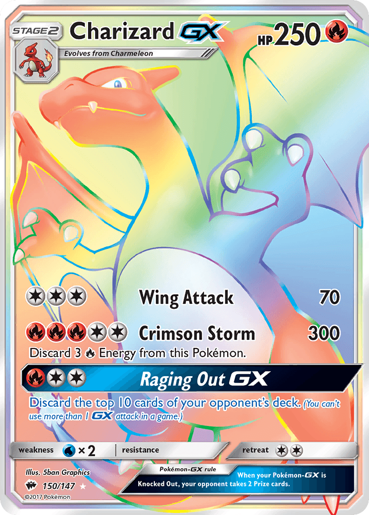 Charizard-GX Burning Shadows card
