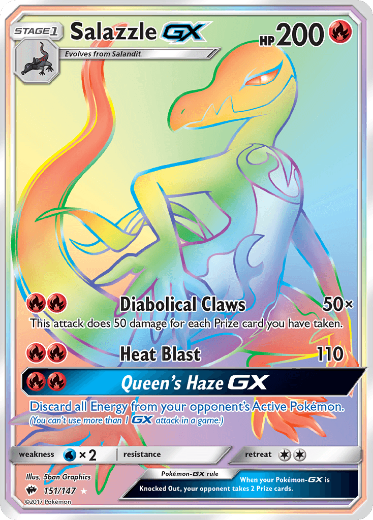 Salazzle-GX Burning Shadows card