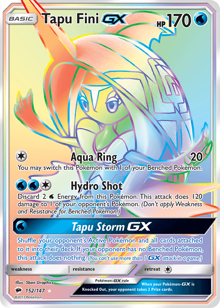 Tapu Fini-GX Burning Shadows card