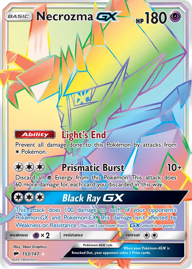Necrozma-GX Burning Shadows card