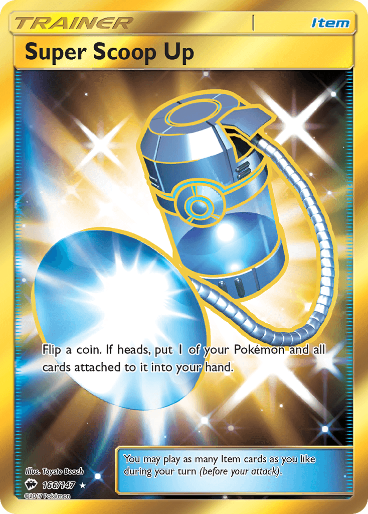 Super Scoop Up Burning Shadows card