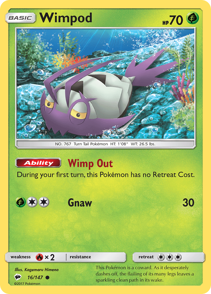 Wimpod Burning Shadows card