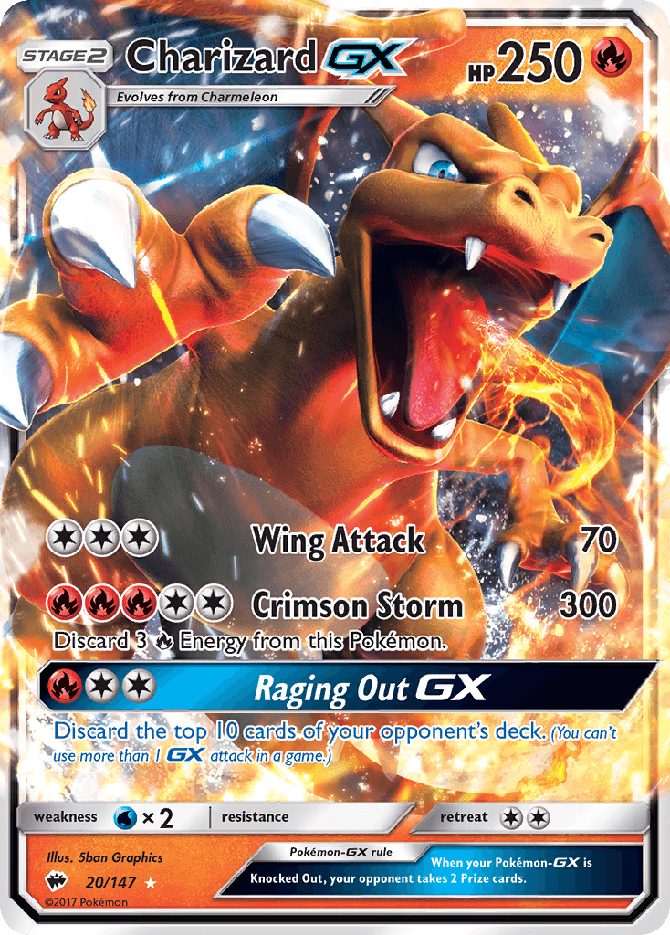 Charizard-GX Burning Shadows card