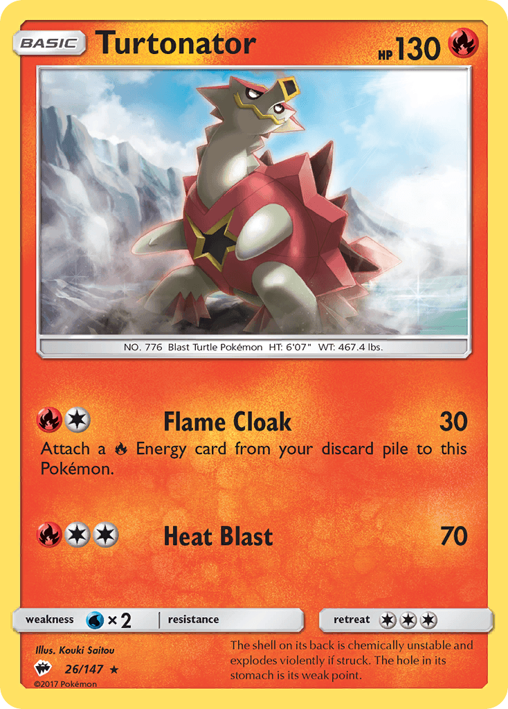 Turtonator Burning Shadows card