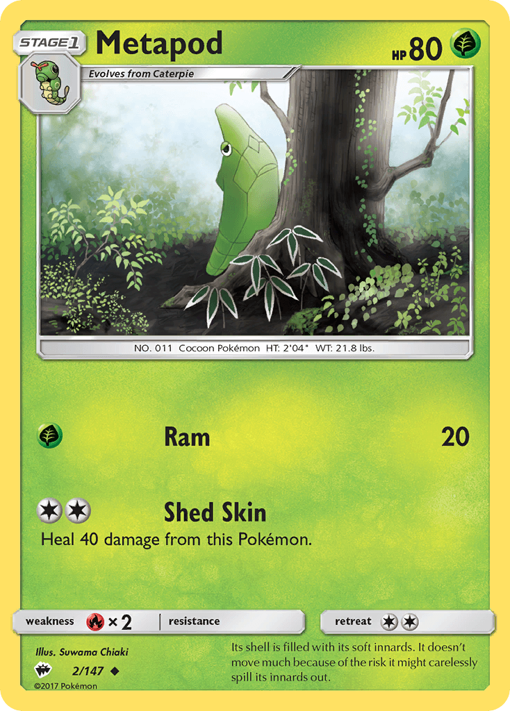 Metapod Burning Shadows card