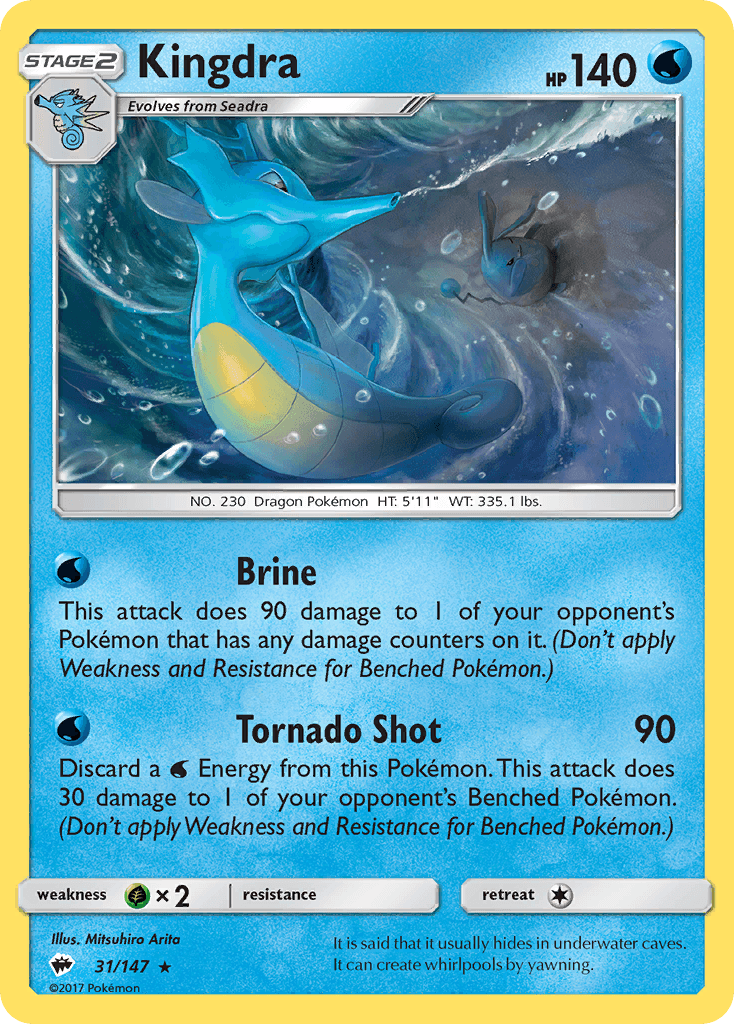 Kingdra Burning Shadows card