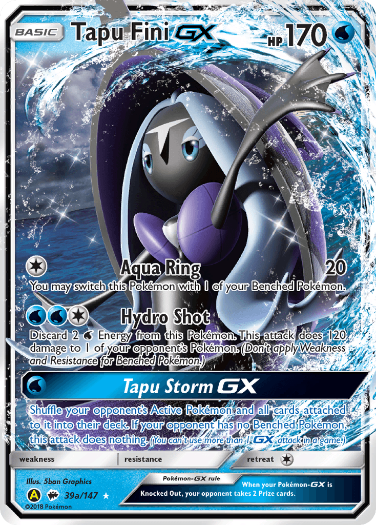 Tapu Fini-GX Burning Shadows card