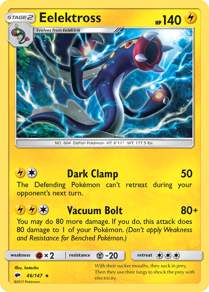 Eelektross Burning Shadows card
