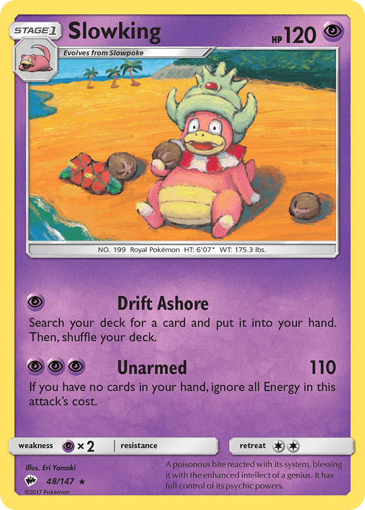 Slowking Burning Shadows card