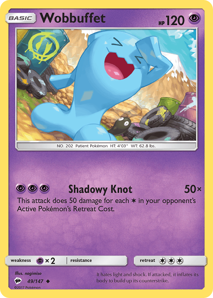 Wobbuffet Burning Shadows card
