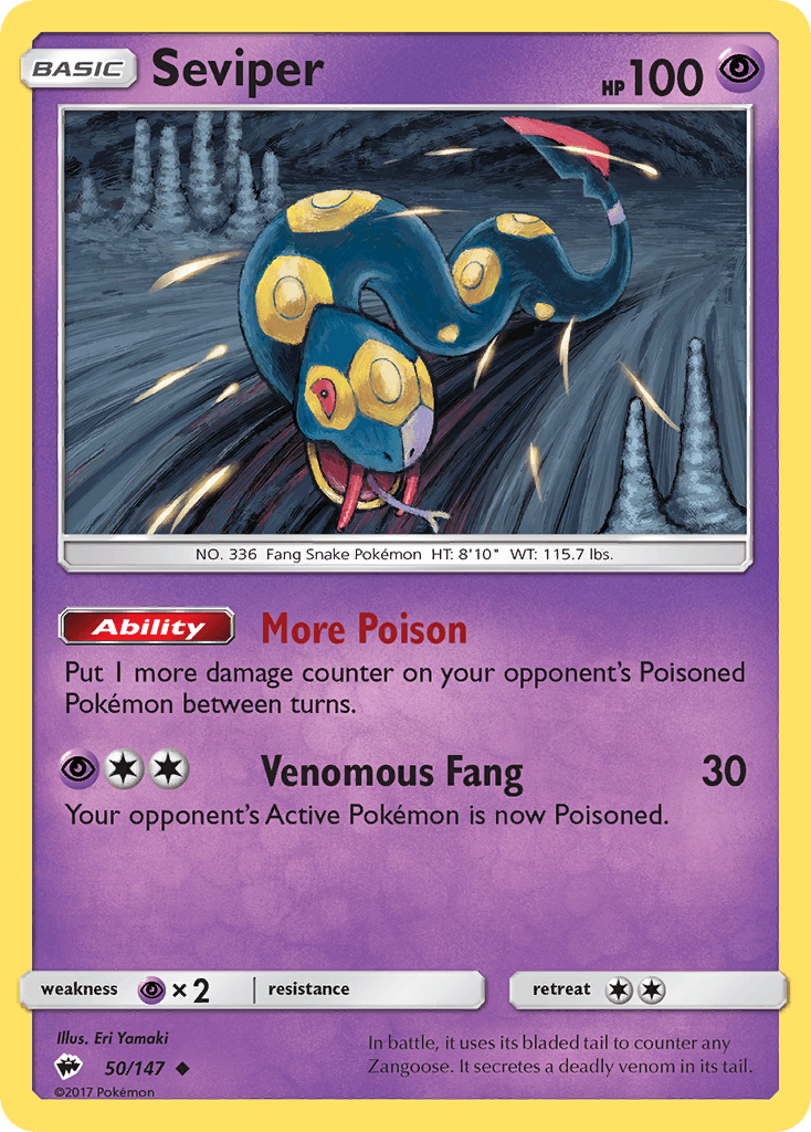 Seviper Burning Shadows card