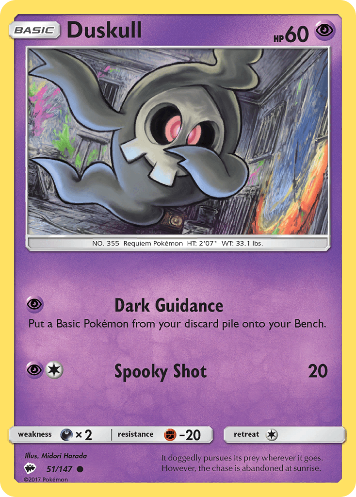 Duskull Burning Shadows card