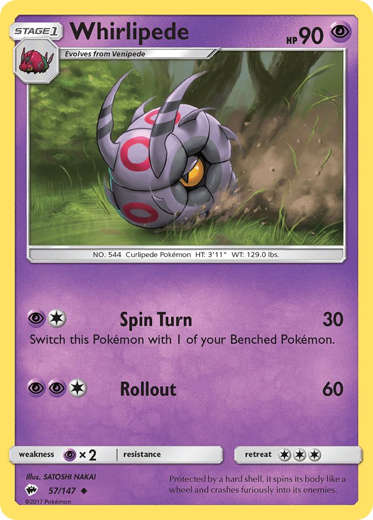 Whirlipede Burning Shadows card