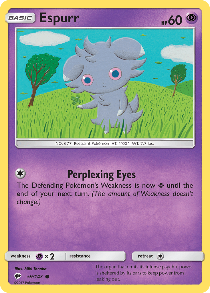 Espurr Burning Shadows card