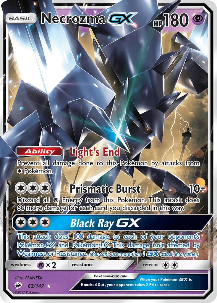 Necrozma-GX Burning Shadows card