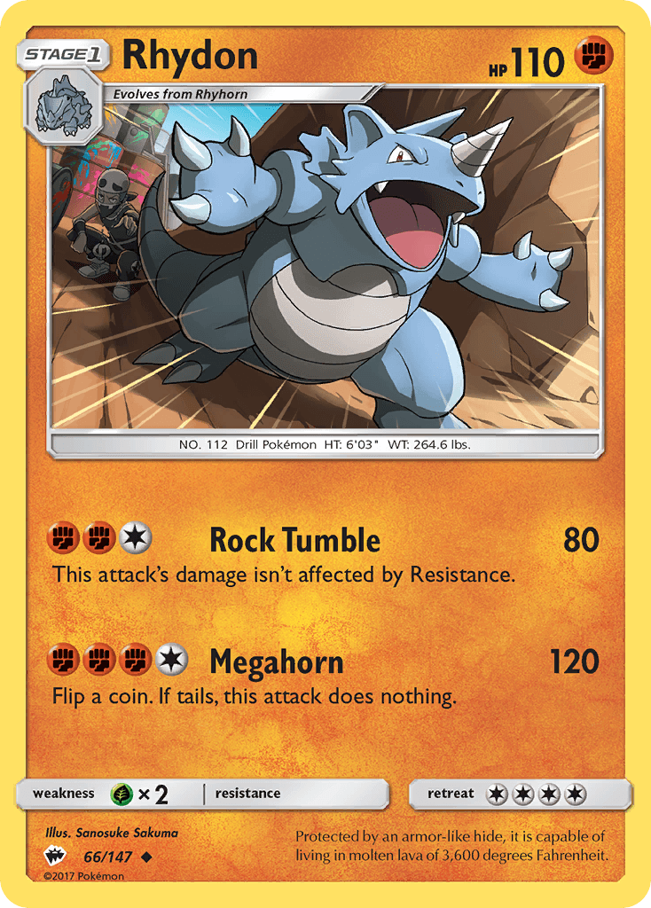 Rhydon Burning Shadows card