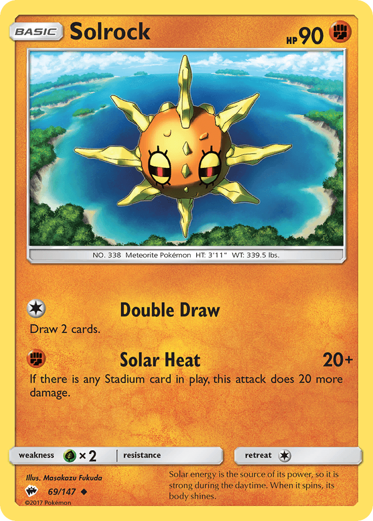Solrock Burning Shadows card