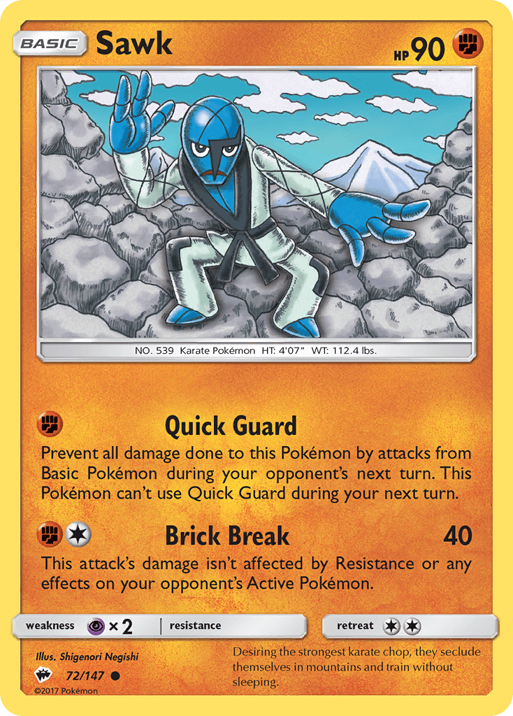 Sawk Burning Shadows card